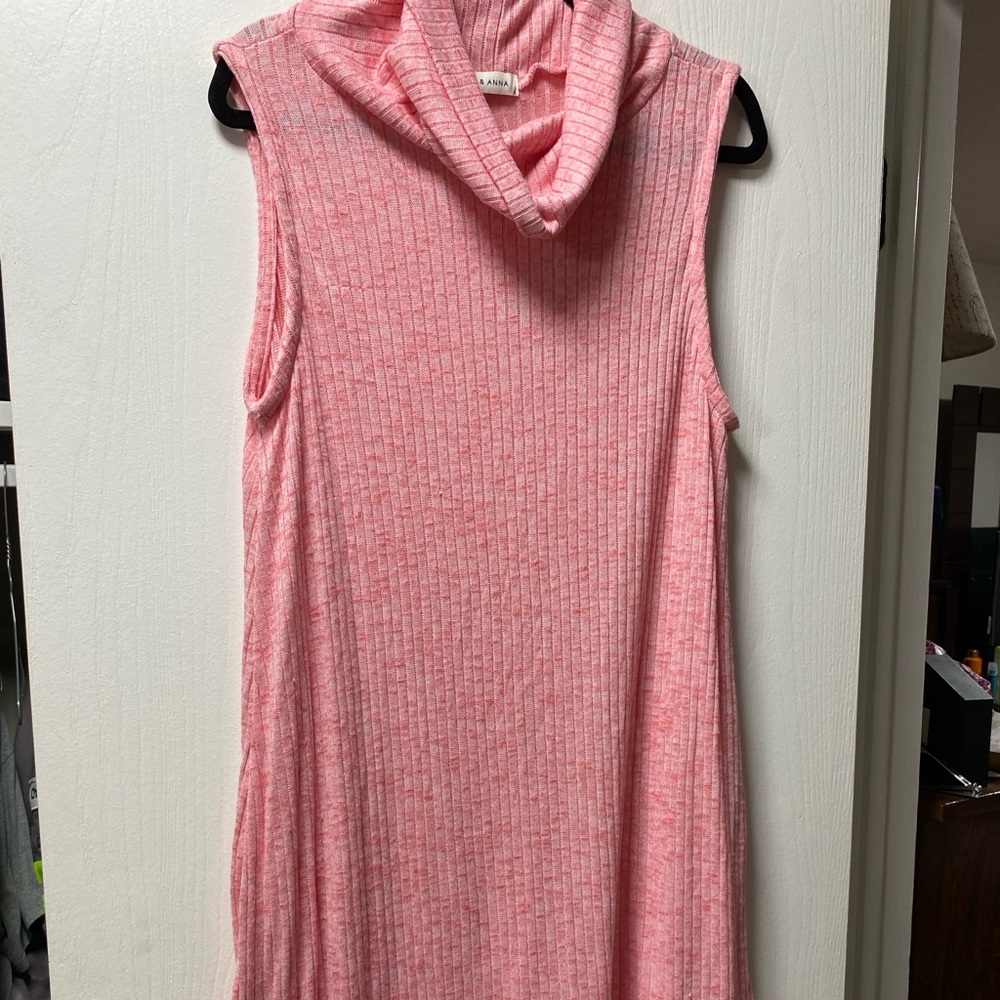 Sleeveless Cowl Neck Dress